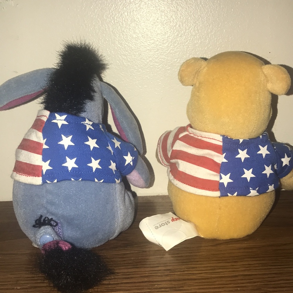 July 4th plush Winnie the Pooh and Eeyore. - Picture 2 of 10